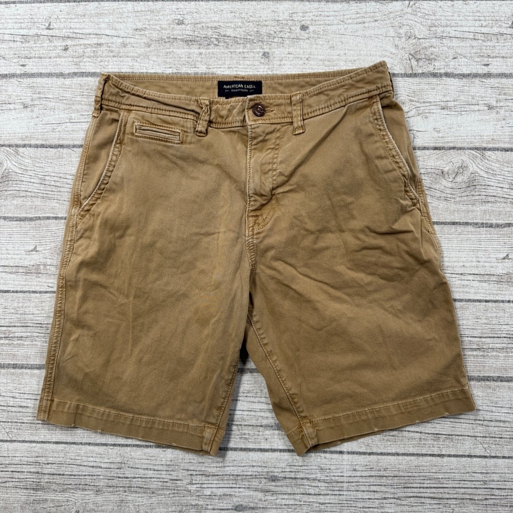 American Eagle Shorts Men's 31 Brown Extreme Flex Classic Chino Relaxed Utility